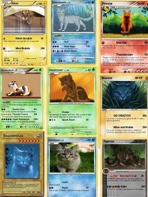 To get started, enter search terms above. Warrior cats pokemon cards COLLECT THEM ALL!! made with ...