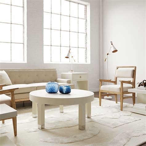 Get it as soon as fri, jul 16. Dax Washed Linen Round Coffee Table - Mecox Gardens