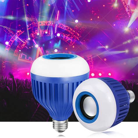 E27 Rgb Wireless Bluetooth Speaker Lights Smart Led Bulb Music Lamps