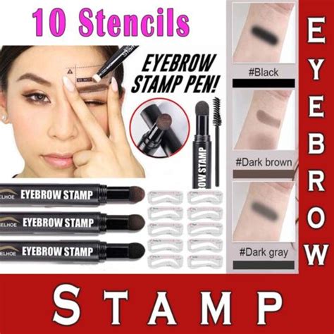 One Step Perfect Eyebrow Stamp Shaping Kit Eye Brow Stencils Definer