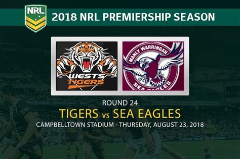 Each channel is tied to its source and may differ in quality, speed, as well as the match commentary language. Tigers vs Sea Eagles | Thursday Night Football | NRL Round 24