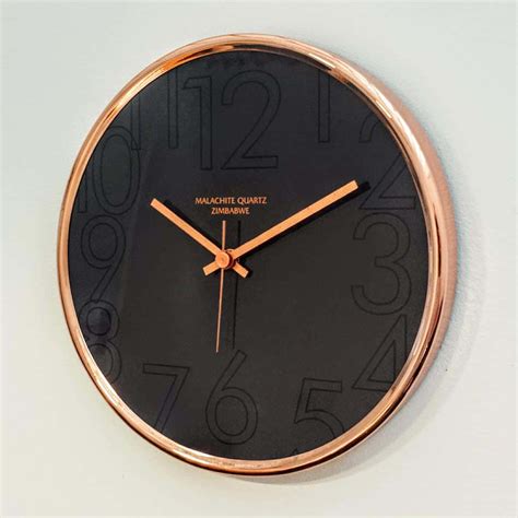 Sublimated Wall Clock With Copper Edge Copperwares