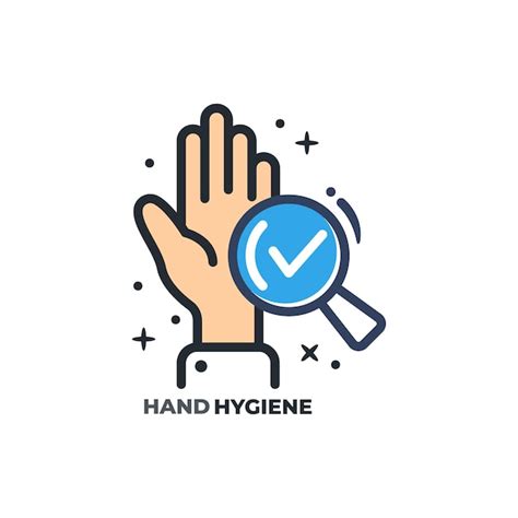 Premium Vector Hand Clean Hygiene Line Icon Logo Design Template