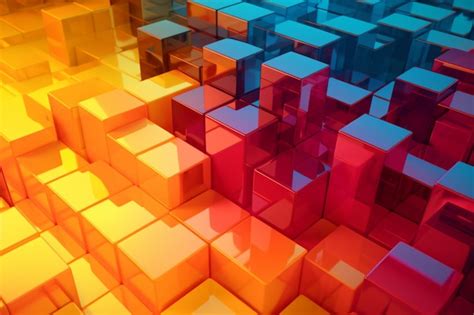 Premium Ai Image A Colorful Cubes With The Word Cubes On It