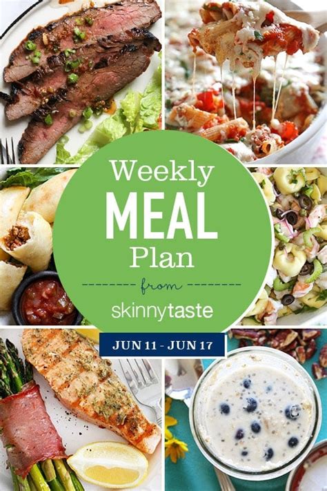 Skinnytaste Meal Plan June 11 June 17 Skinnytaste