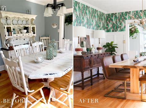 Before And After Modern Vintage Dining Room Reveal