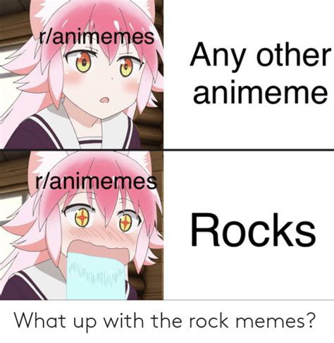 Ranimemes Any Other Animeme Ranimemes Rocks What Up With The Rock Memes