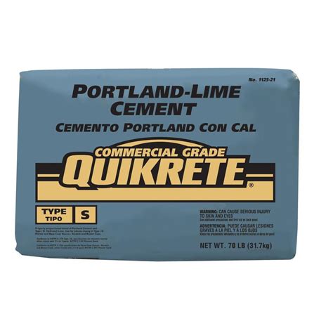 Quikrete 70 lb. Portland Lime Cement-112520 - The Home Depot