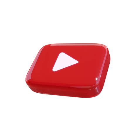 Glossy Youtube 3d Render Icon 9826632 Png