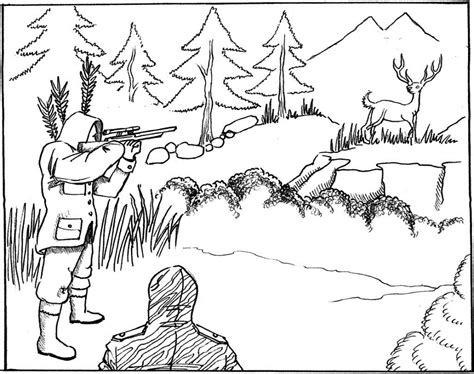 Deer hunting is a survival hunting that dates back to more than 10000 years. Free Printable Hunting Coloring Pages For Kids
