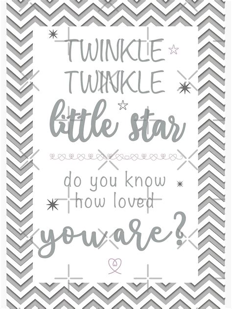 Twinkle Twinkle Little Star Poster For Sale By Arch4design Redbubble