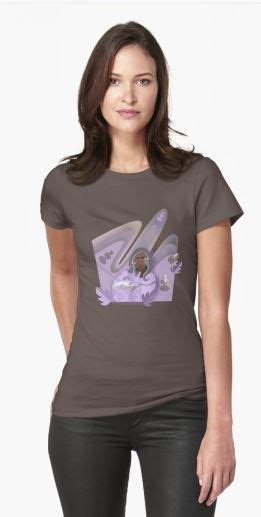 Lilac Blur 6 Fitted T Shirt By Sana90 T Shirts For Women Women