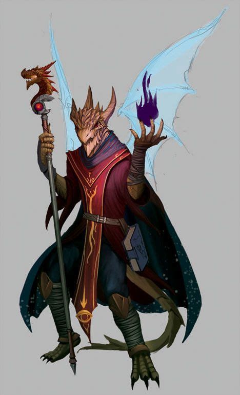 Artstation Medrash The Dragonborn Warlock David Koo Dungeons And