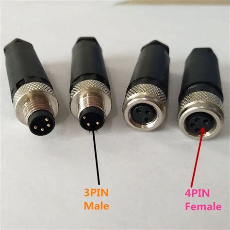 1pcs Ss028 M8 Waterproof Aviation Plug Femalemale 3pin 4pin Sensor