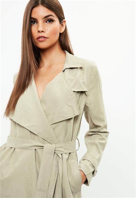 Missguided Synthetic Nude Duster Coat In Natural Lyst 25440 Hot Sex Picture