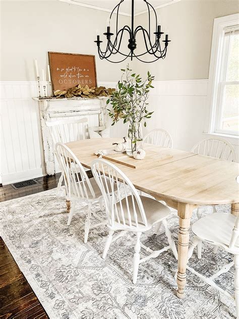 Vintage Inspired Dining Room Rug | Boutique Rugs - Micheala Diane Designs