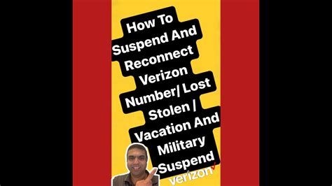 How To Suspend And Reconnect Verizon Number Lost Stolen Vacation