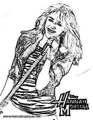 Colorear Hannah Montana 01