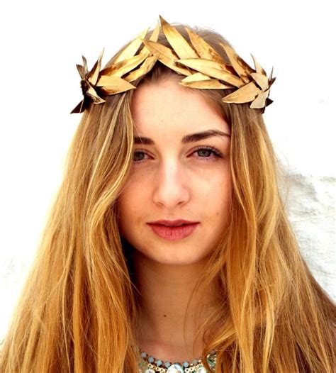Gold Leaf Crown Gold Headband Woodland Headpiece Greek Goddess Flower Crown Gold Crown