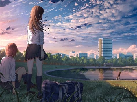 2048x1536 Anime Girl In School Uniform 2048x1536 Resolution Hd 4k