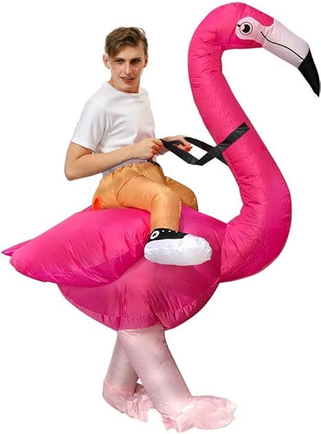 Jashke Flamingo Costume Inflatable Costume Adult Inflatable Halloween