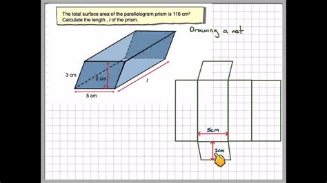 Finding A Length Of A Parallelogram Prism Youtube