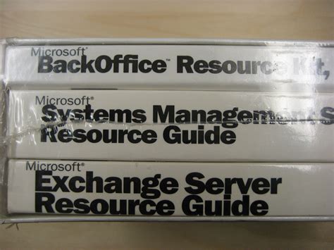 Microsoft Backoffice Resource Kit Pt 1 Microsoft Exchange Server And