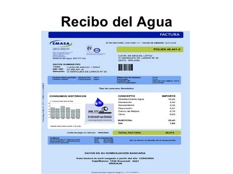 El Recibo Del Agua Prestamos Online Santander