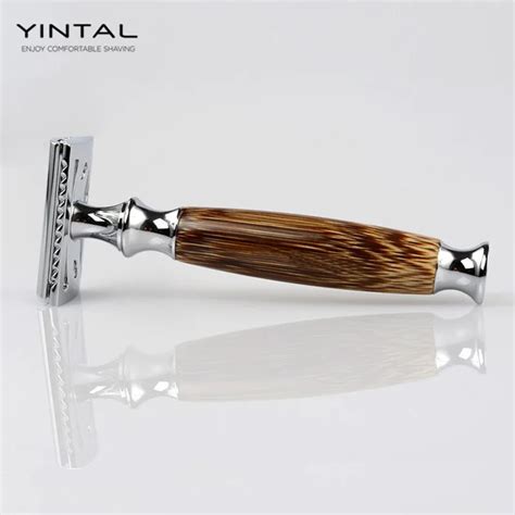 Buy Yintal New Bamboo Wood Handle Dual Edge Safety