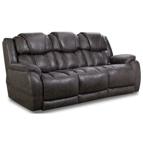 Homestretch 174 174 37 14 Casual Style Double Reclining Power Sofa Rifes Home Furniture