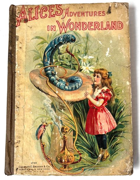 Alices Adventures In Wonderland By Lewis Carroll Antique Late 1800s Etsy