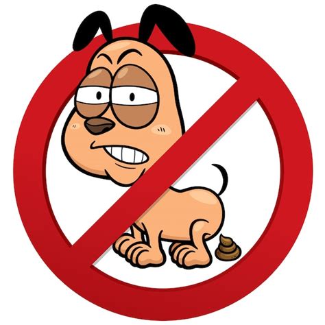 Premium Vector No Dog Poop Sign