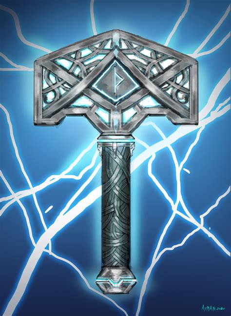 Artstation Mjolnir Thors Hammer Concept