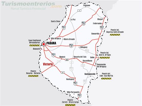 Rutas A Paraná Entre Ríos Turismo Cómo Llegar Planos Y Mapas