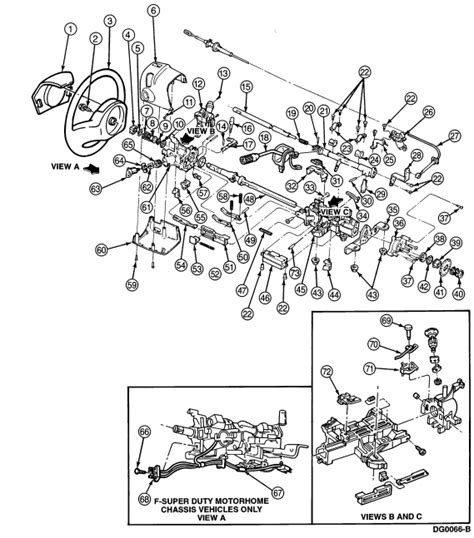 2001 Ford F350 Steering Column Diagram