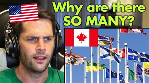 American Reacts To Obscure Canadian Flags Youtube