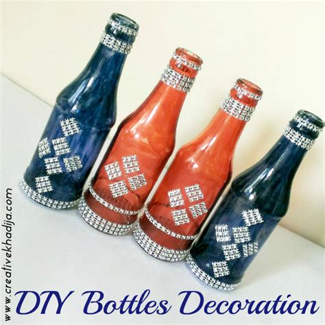 It's very easy to make and perfect for beginners. DIY Glass Painted Bottles Decoration-Recycling ideas