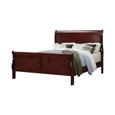 Coaster Louis Philippe Bedroom Set Cherry 222411 Bed Set At