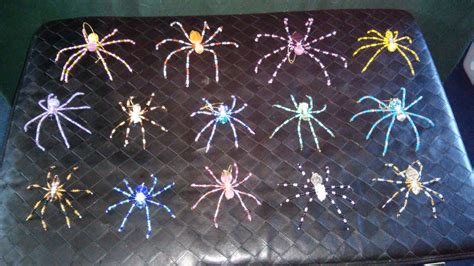 Homemade Beaded Spiders That Are Available For Purchase If Interested