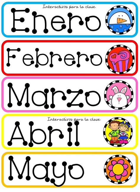 85 Best Meses Del Año Images On Pinterest Learn Spanish Learning