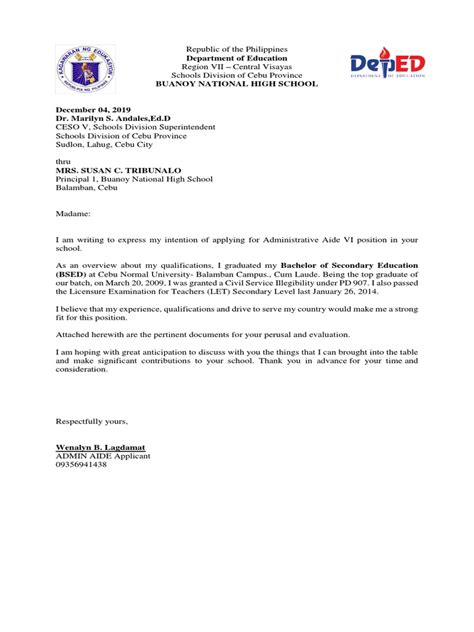 Sample application letter for teachers. Letter-of-Intent-Deped.docx