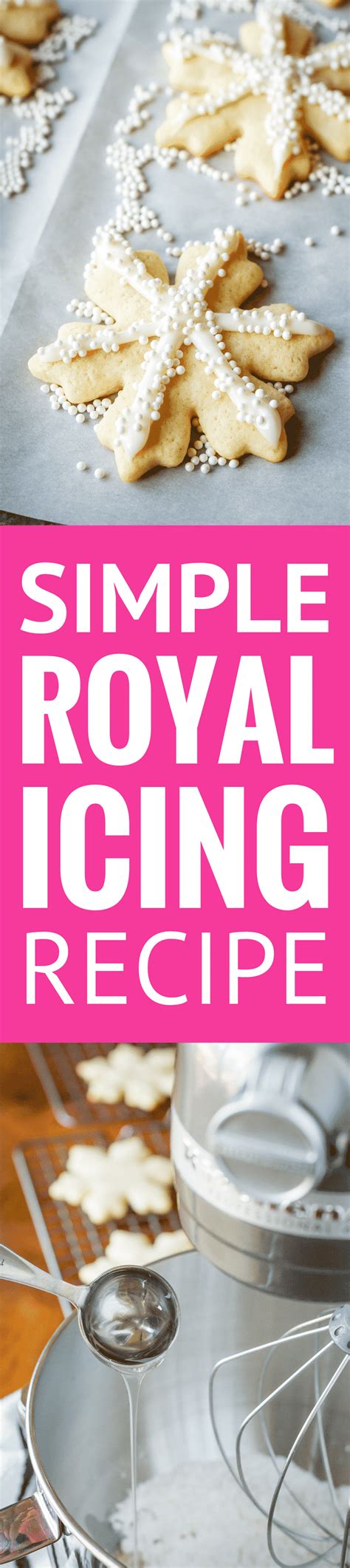 Royal icing is used for cake and cookie decorations. Simple Royal Icing Recipe -- this royal icing is SO ridiculously easy to make! No egg whites, no ...