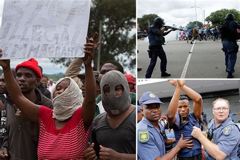 South African Riot Cops Fire Tear Gas And Arrest Hundreds In Pretoria