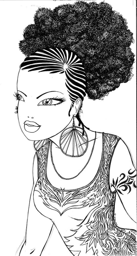 Afro American Coloring Pages Thiva Hellas