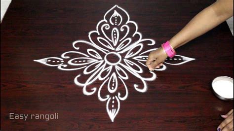 Creative And Easy Freehand Rangoli Designs Simple Kolam Designs