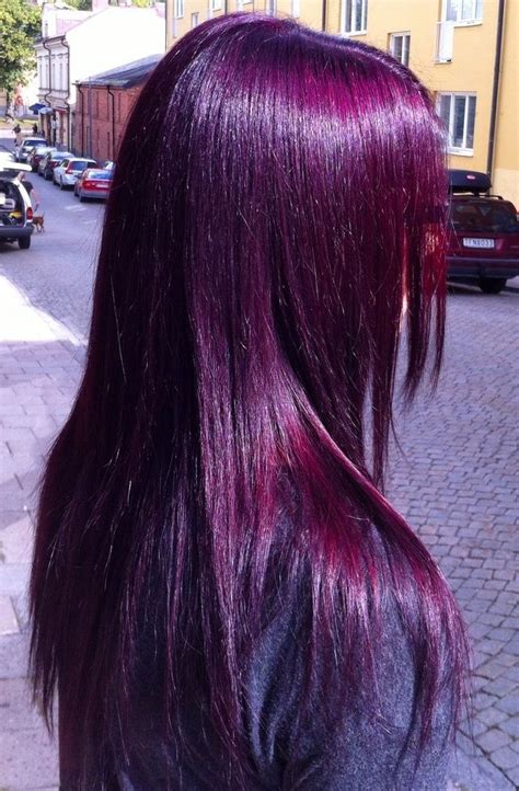 Bangstyle Photos Hair Color Purple Dark Purple Hair Plum Hair