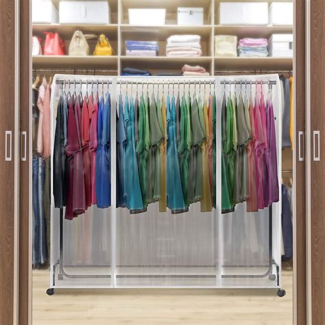 Order by 6 pm for same day shipping. Sorbus Garment Rack Cover - 6 Ft Transparent Clothes Rail ...