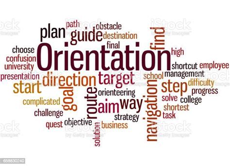 Orientation Word Cloud Concept 3 Stock Illustration Download Image