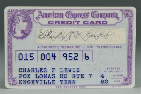 Amex is based on united states and is one of the leading credit card company on the country. Lot 637: Early American Express Credit Card 1960 | Case ...