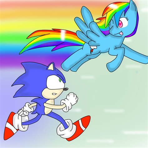Sonic Vs Rainbow Dash By Sarazack99 On Deviantart